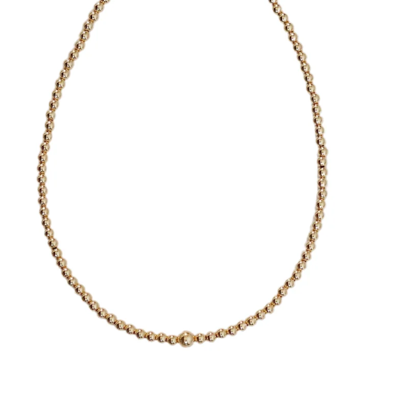 Trendy necklaces for women-"LILA" 14k gold-filled beaded Choker/Necklace