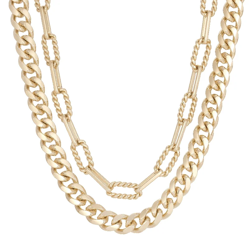 Rose gold necklaces for women-Double Layer Talia Necklace