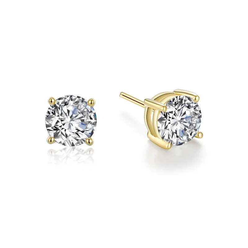 Ladies Earrings Mixed Metal -Lafonn Simulated Diamond 2.50ct Stud Earrings E0109CLG