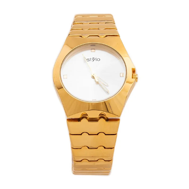 Unisex watch steel band -Golden Ladies Watch J33380