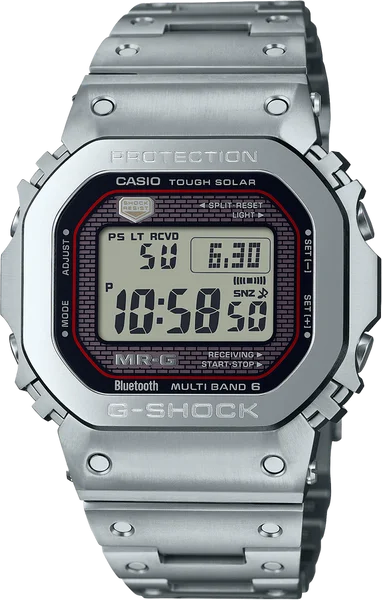 Unisex watch minimalist design -G-Shock MRGB5000D-1 MR-G Kiwami Full Metal Sallaz Silver