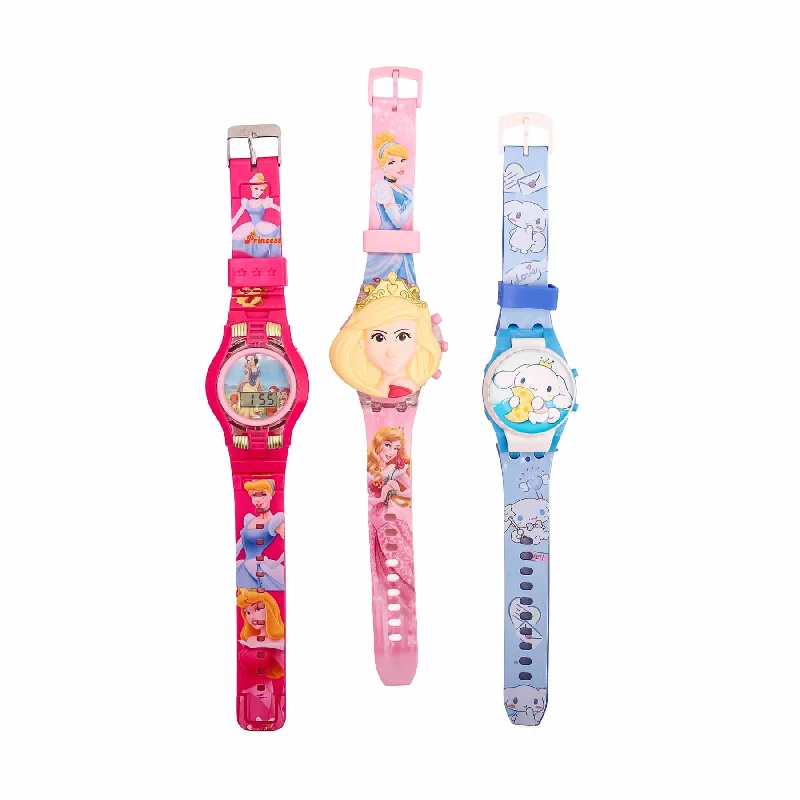 Unisex watch Korean aesthetic -3 Watch Set For Kids O30029