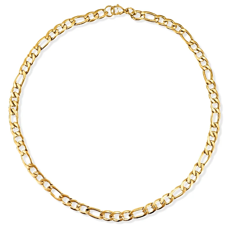 Sparkling necklaces for women-Veda Figaro Chain Necklace