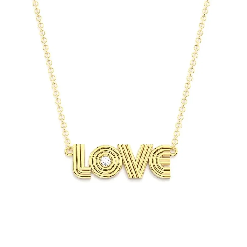 Trendy pendant necklaces for women-Radiant Love and Diamond Necklace