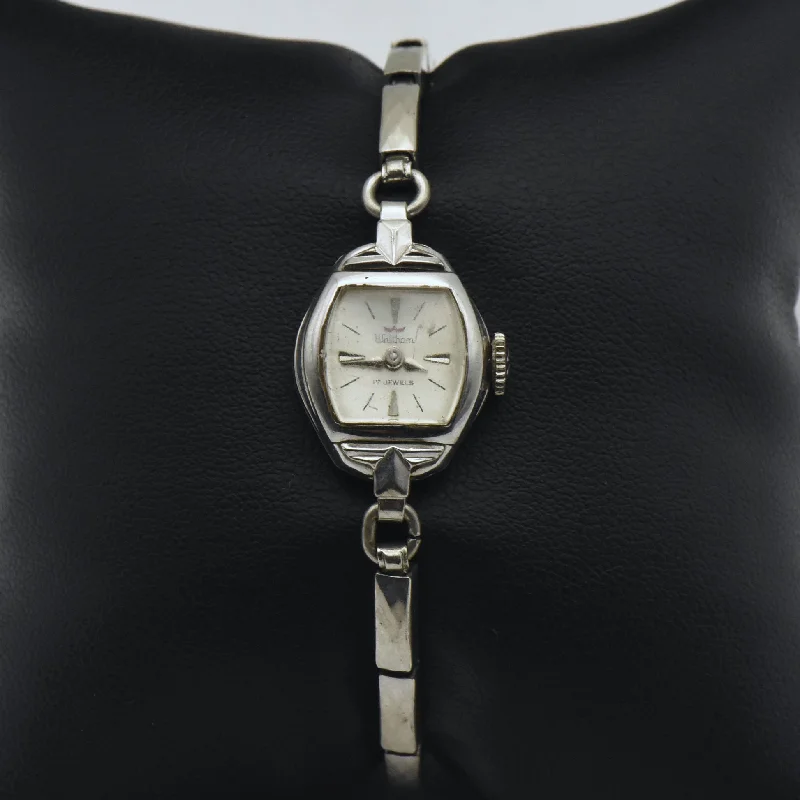 Unisex watch premium brand -Waltham - Vintage 10k Rolled White Gold 17 Jewel Movement Watch - NON-FUNCTIONING