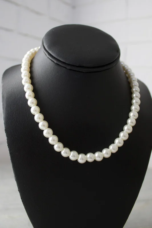 Statement pendant necklaces for women-18K Nicole Pearl Necklace