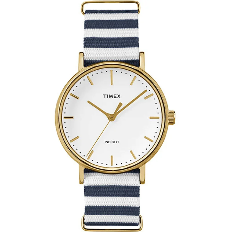 Unisex watch student budget -Timex Women's Watch - Weekender Fairfield Blue and White Nylon Strap | TW2P91900