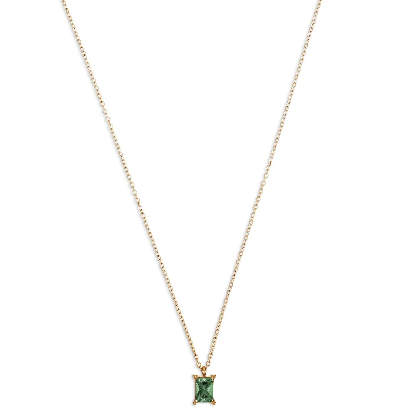 Small pendant necklaces for women-Bethany Baguette Necklace