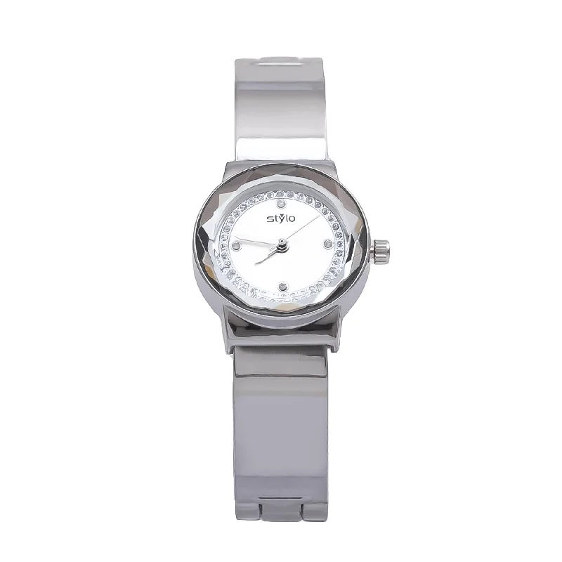 Unisex watch handmade quality -Silver Ladies Watch J33373