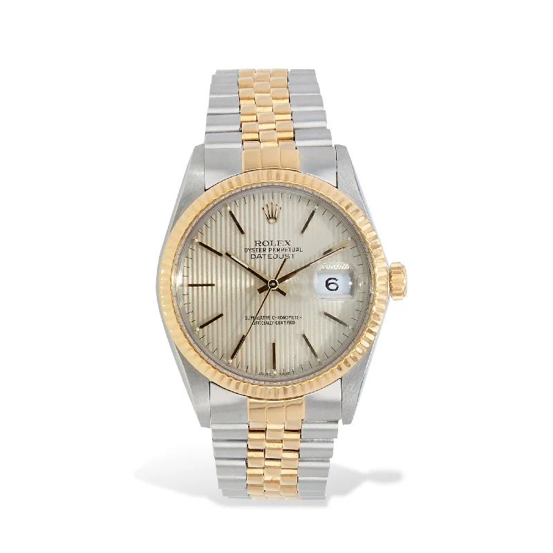 Unisex watch drop protection -Rolex Datejust Two-tone 36mm Estate Watch