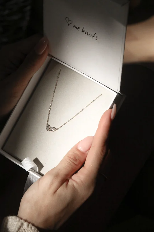 Minimalist silver necklaces for women-Cupid's Diamond Necklace