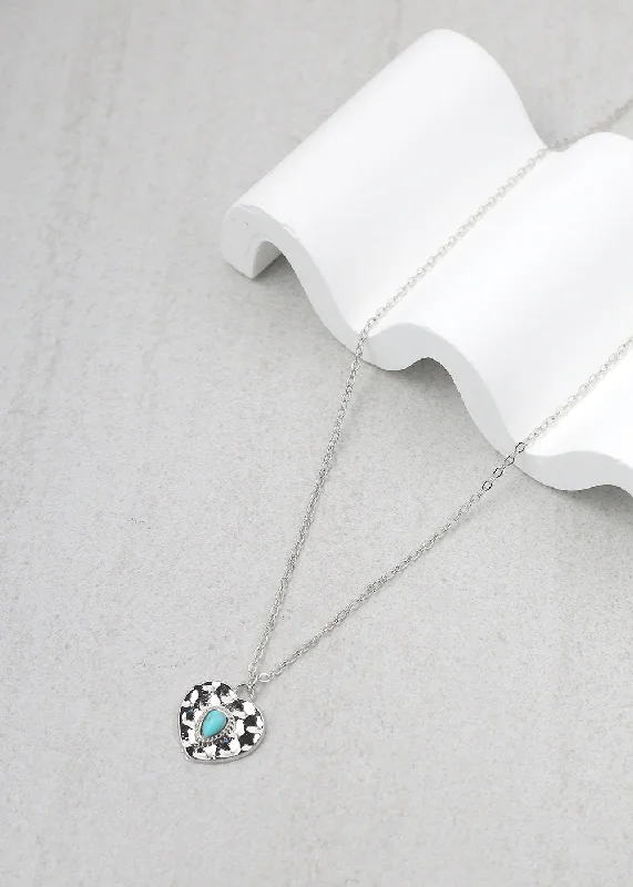 Crystal pendant necklaces for women-Heart with Stone Necklace