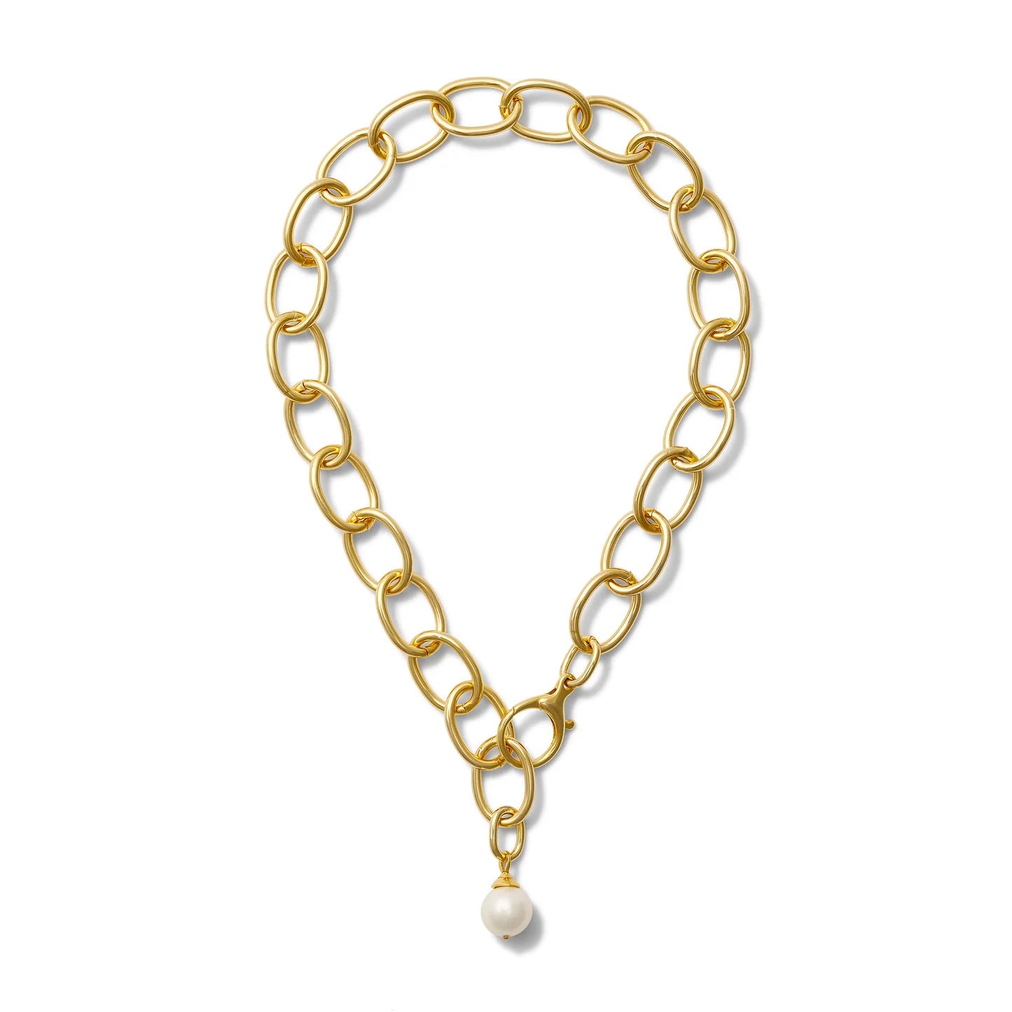 Pearl chain necklaces for women-Little Big Necklace