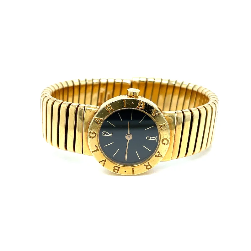 Unisex watch 2025 collection -Bulgari Tubogas 18k Yellow Gold Watch