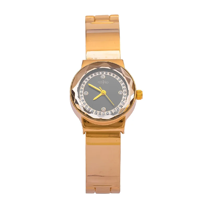 Unisex watch digital face -Golden Ladies Watch J33373