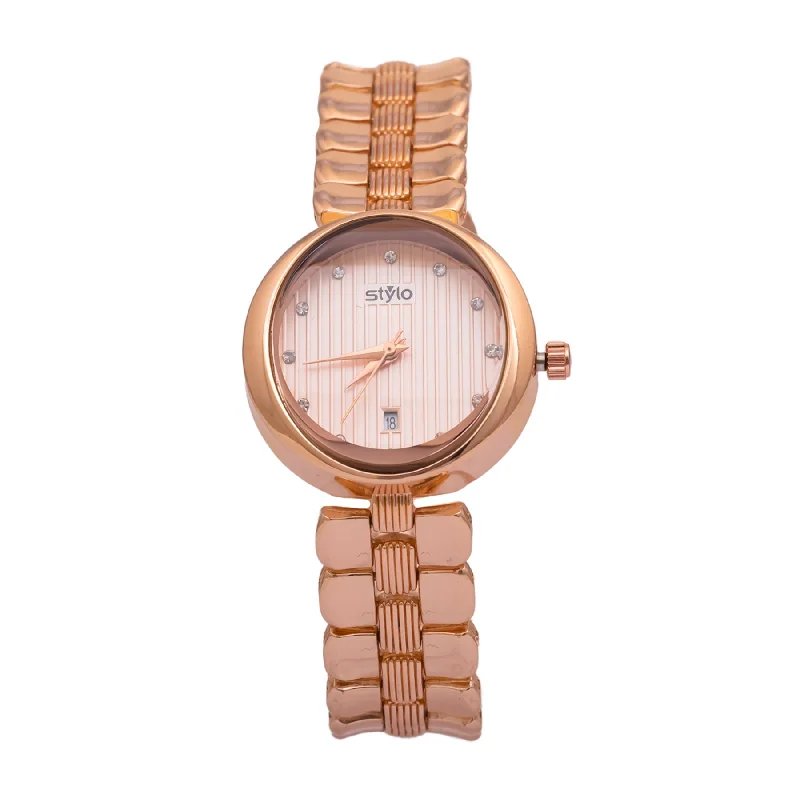 Unisex watch battery duration -Copper Ladies Watch J33383