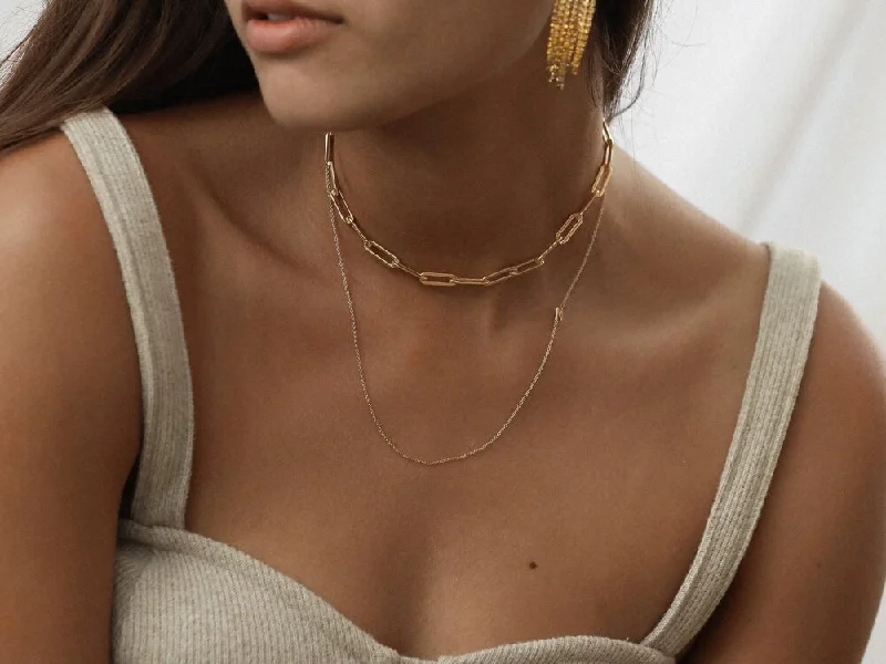 Designer necklaces for women-Hope Link Choker/Necklace