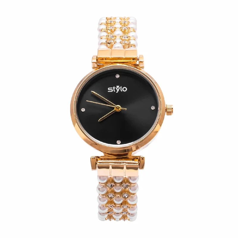 Unisex watch silicone strap -Golden Ladies Watch J33477