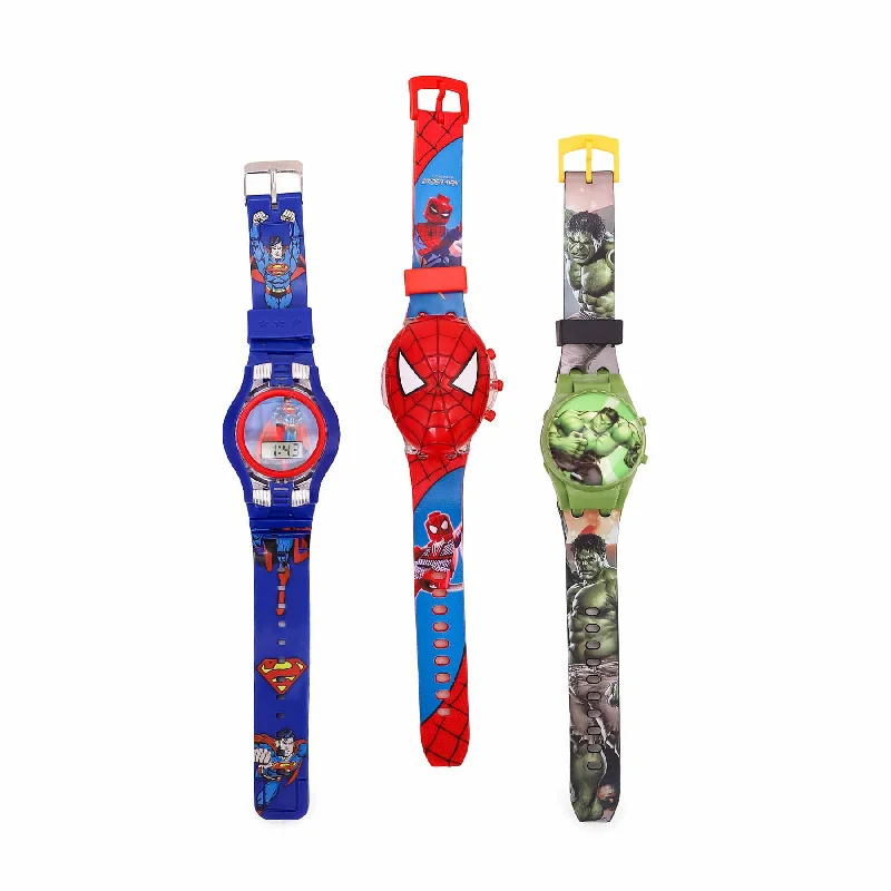 Unisex watch sapphire glass -3 Watch Set For Kids O30031