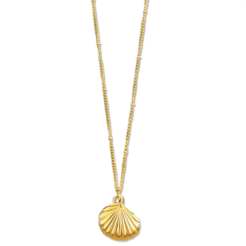 Layered necklaces for women-Georgina Shell Pendant Necklace