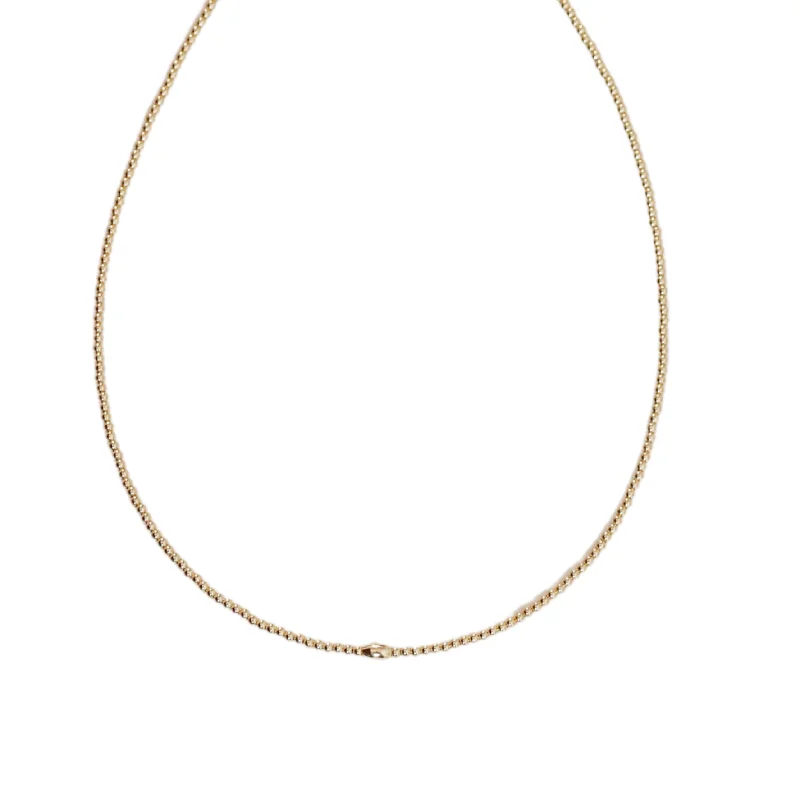 Gold chain necklaces for women-"KELLI" 14k gold-filled beaded Choker/Necklace