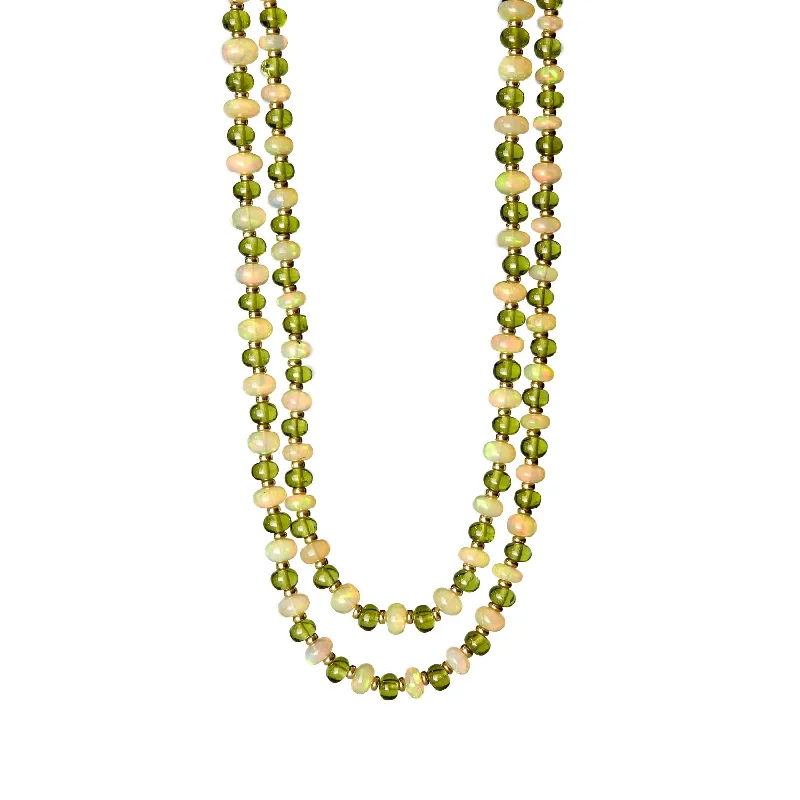 Long gold necklaces for women-36 inch Mogul Bead Necklace