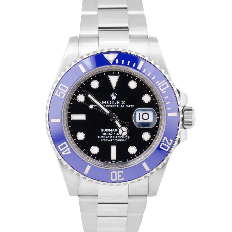 Unisex watch multi-function -2021 NEW CARD Rolex Submariner 41 Date BLUEBERRY 18K Gold BLUE 126619 LB BOX