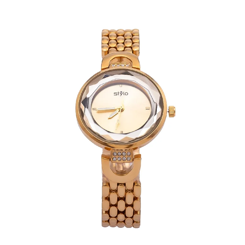 Unisex watch glow-in-dark -Golden Ladies Watch J33385