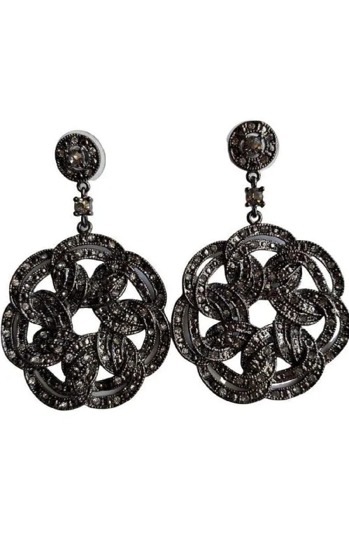 Ladies Earrings Online -Floral Statement Earrings