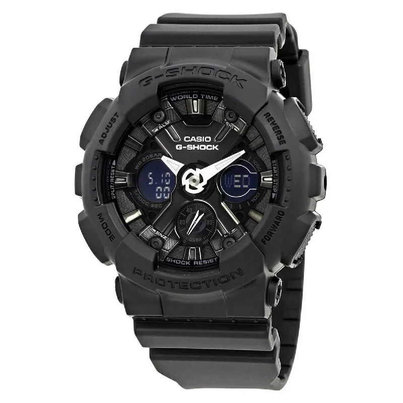 Unisex watch smart technology -Casio Women's Analog-Digital Watch - G-Shock XL World Time Black Dial | GMAS120MF-1A