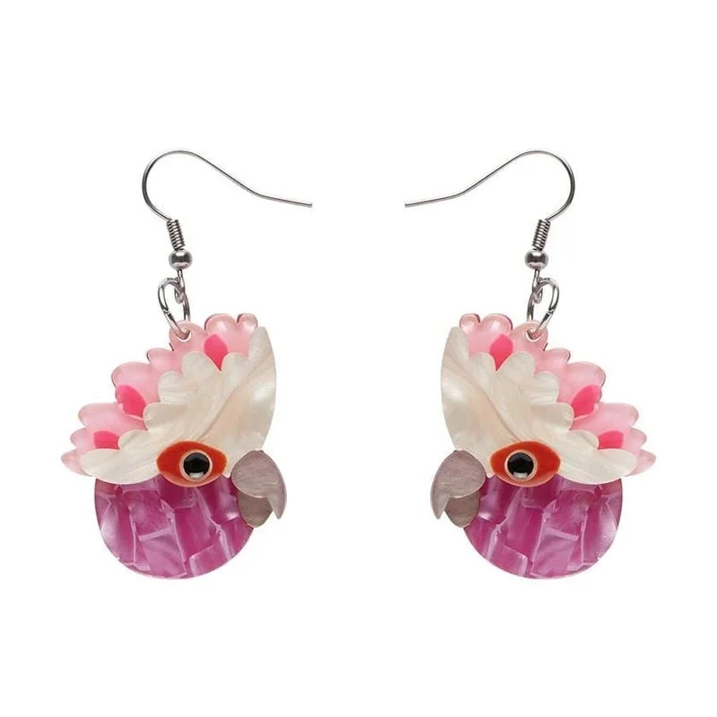 Ladies Earrings Fusion -Erstwilder Pinky Promise Galah Earrings