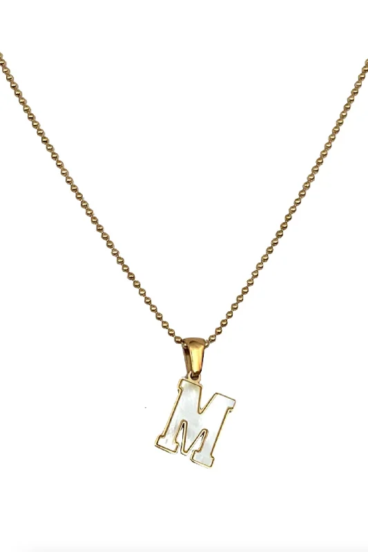 Luxury necklaces for women-Farrah B School Girl Initial Necklace