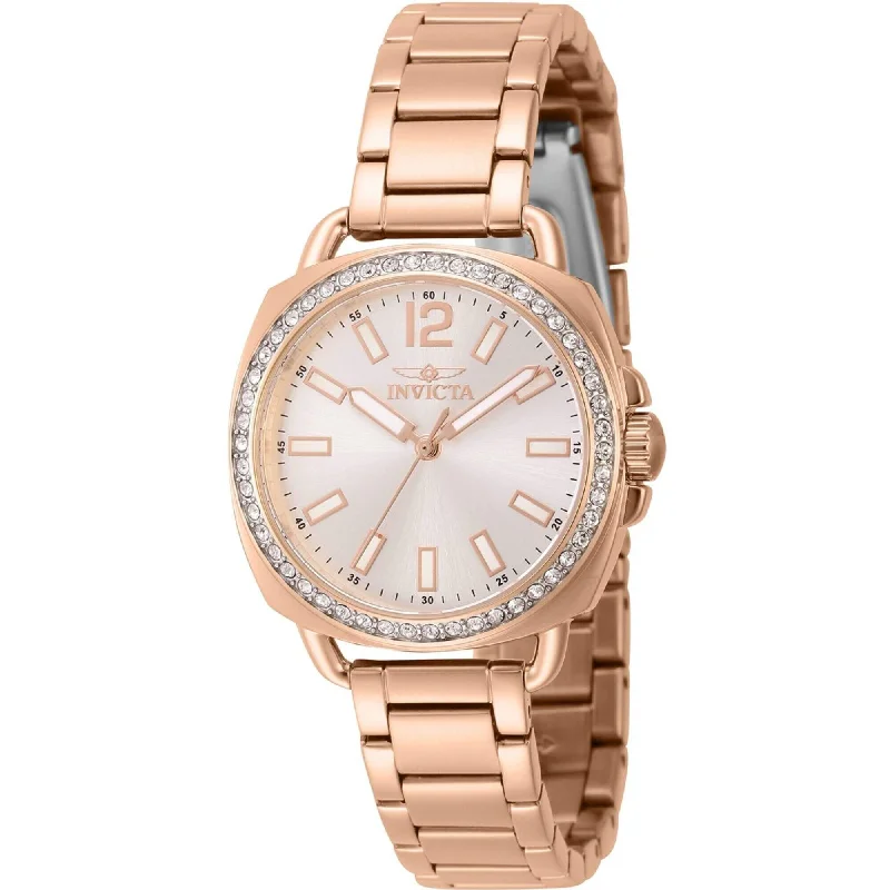 Unisex watch online deals -Invicta Women's Watch - Wildflower Quartz Crystal Bezel Silver Tone Dial | 46343