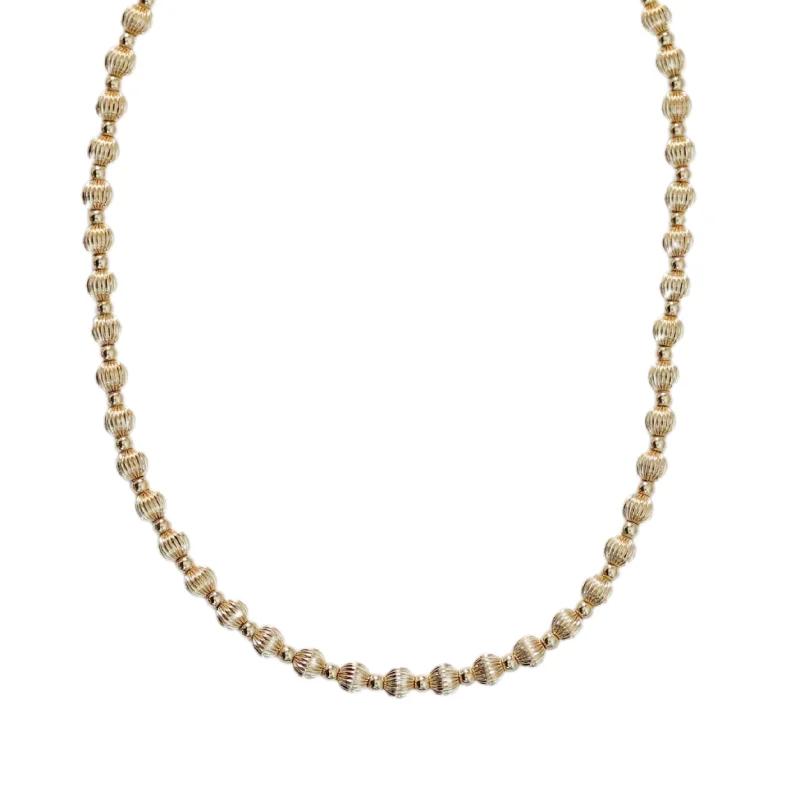 Trendy pendant necklaces for women-"MICHELLE" 14k gold-filled beaded Choker/Necklace