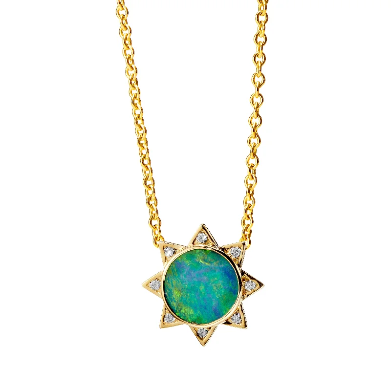 Chain necklaces for women-Cosmic Opal Necklace