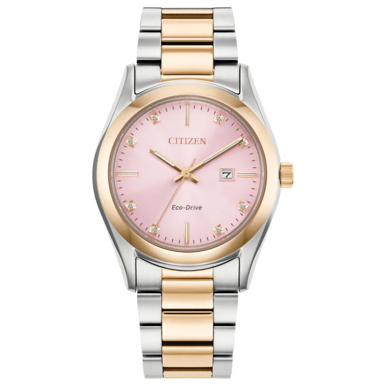 Unisex watch elegant appeal -CITIZEN Eco-Drive Sport Luxury Ladies Stainless Steel