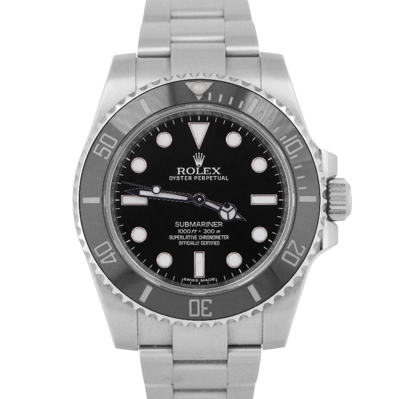 Unisex watch sale offers -MINT PAPERS SCHLUMBERGER Rolex Submariner No-Date 40mm Black Ceramic 114060 BOX