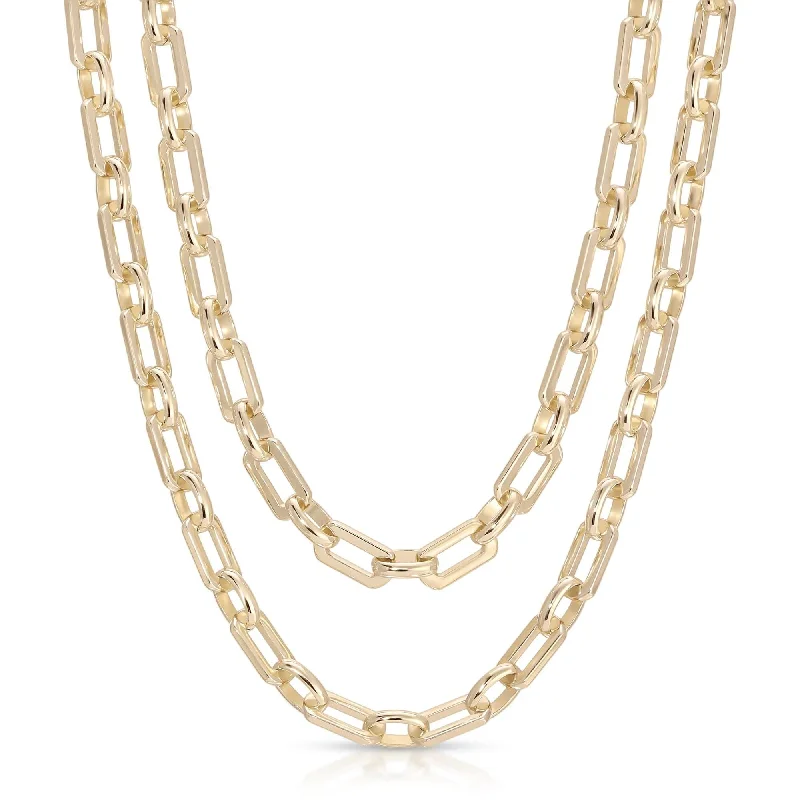 Solitaire necklaces for women-Liv Double Chain Necklace