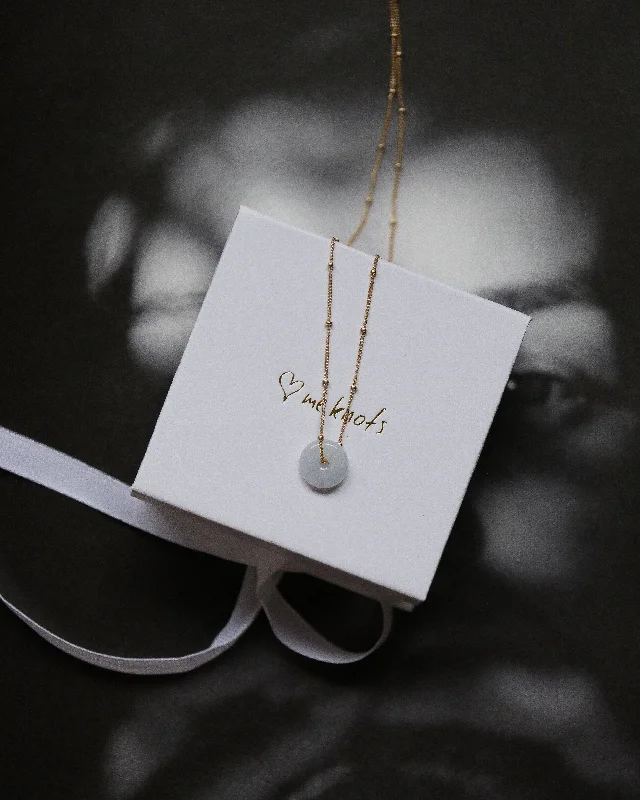 Minimalist necklaces for women-Lavender Jadeite Satellite Necklace