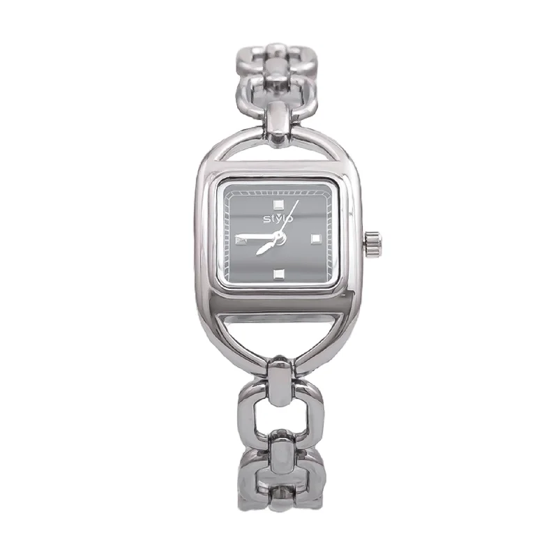 Unisex watch step counter -Silver Ladies Watch J33459