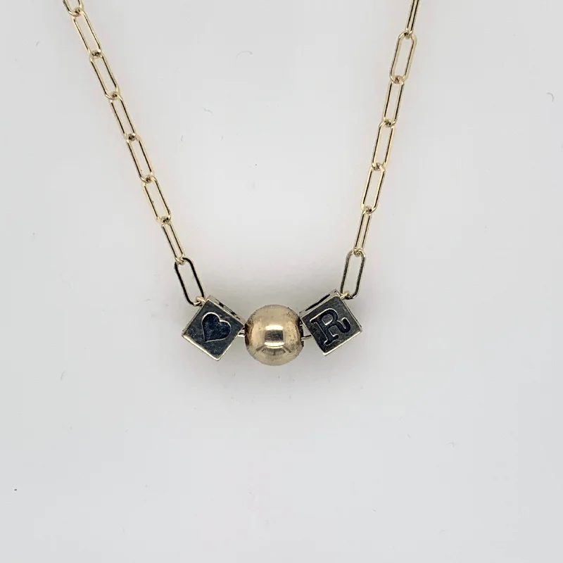 Luxury chain necklaces for women-Baby Block Necklace