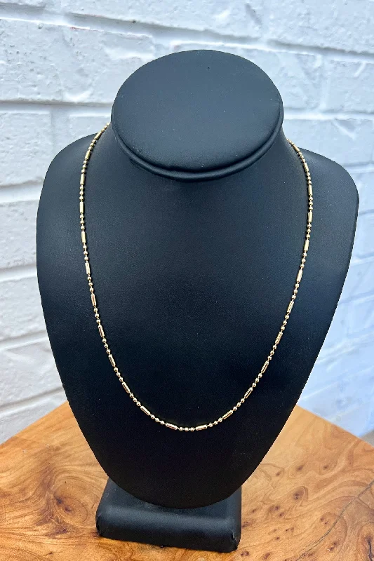 Handmade necklaces for women-18K Lila Pill Chain Necklace