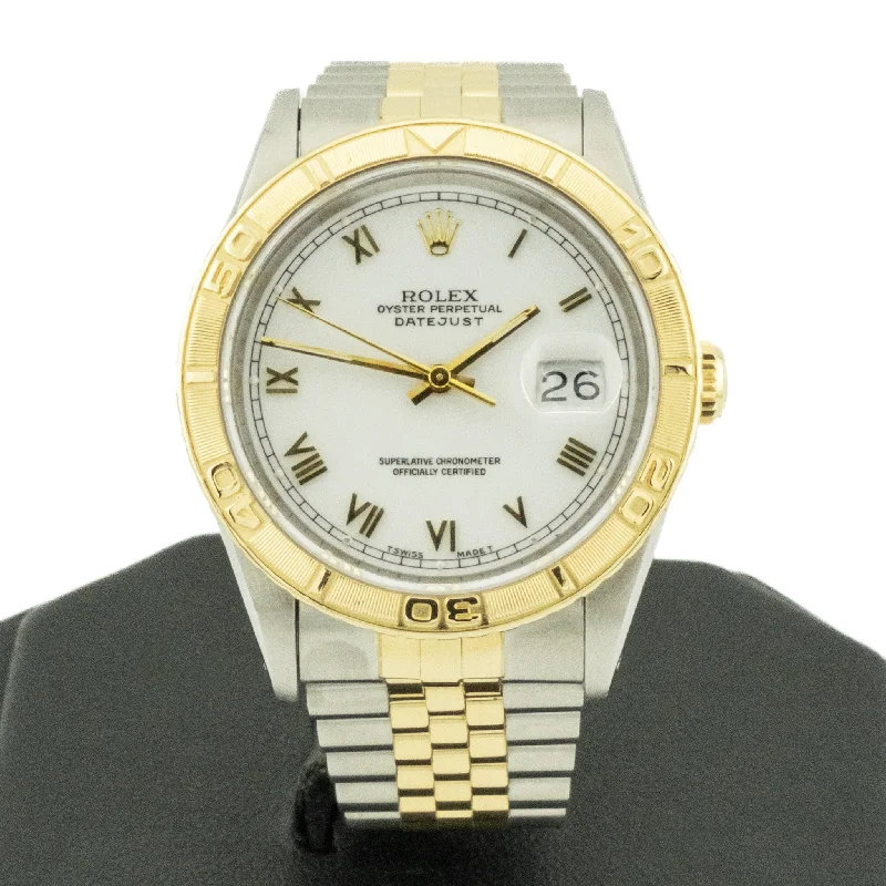 Unisex watch colorful straps -1991 Rolex Datejust Turn O Graph 36mm in Stainless Steel and 18K Yellow Gold Jubilee - 16263