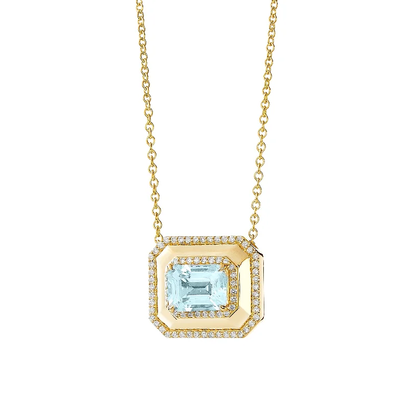 Custom necklaces for women-Diamond Geometrix Necklace