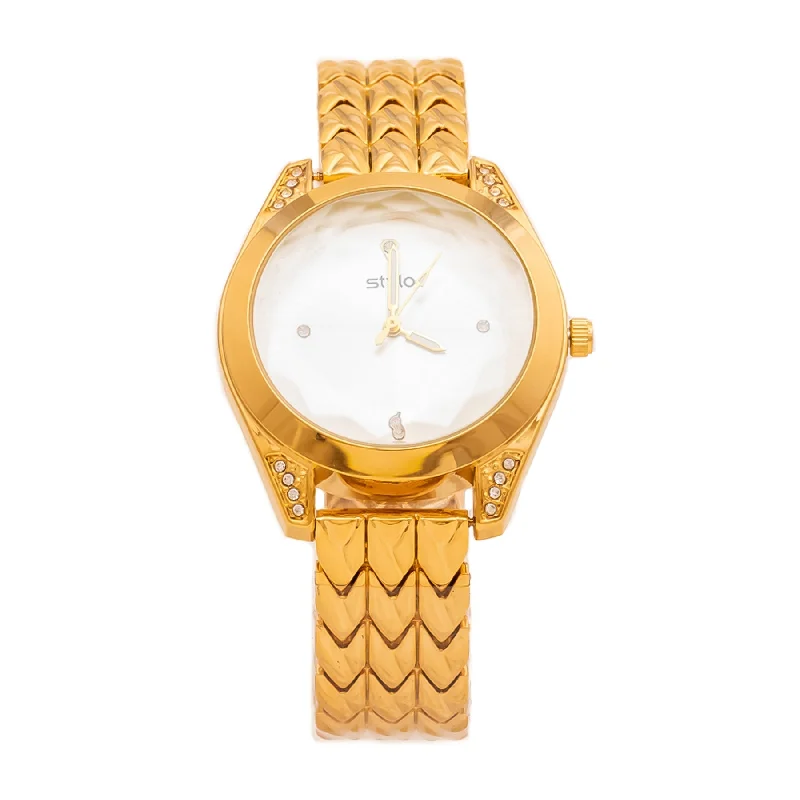 Unisex watch ultra-thin model -Golden Ladies Watch J33378