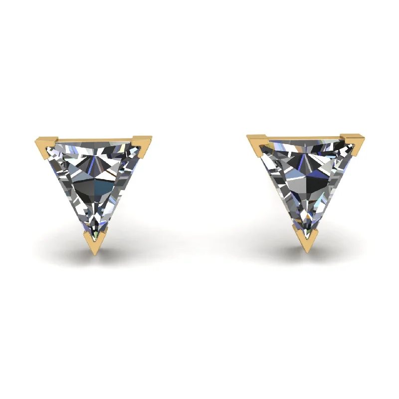 Ladies Earrings Bulk -Triangle Cut Diamond Earrings  - Clementine No. 1