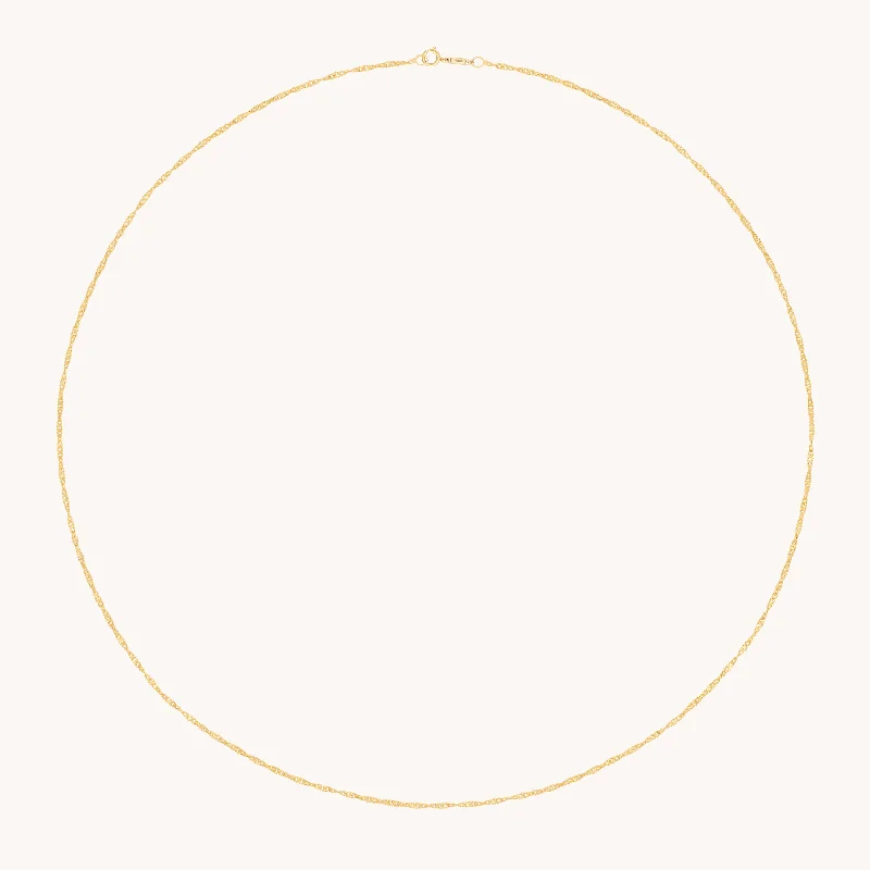 Classic necklaces for women-Astrid Chain Necklace in Solid Gold