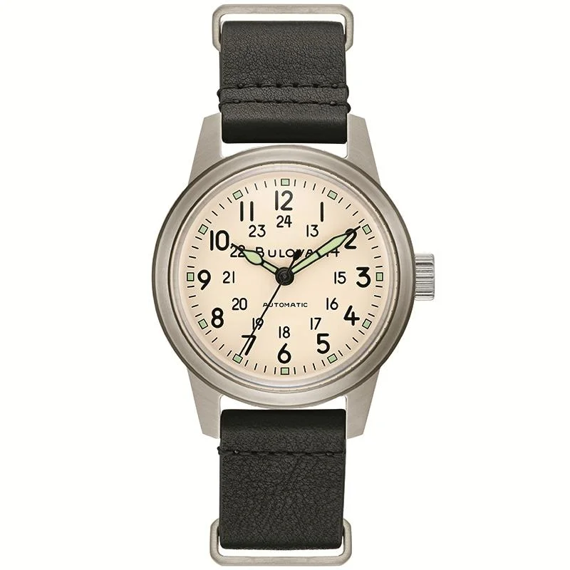 Unisex watch student budget -VINTAGE INSPIRED GENTS WATCH WITH MILITARY TIME