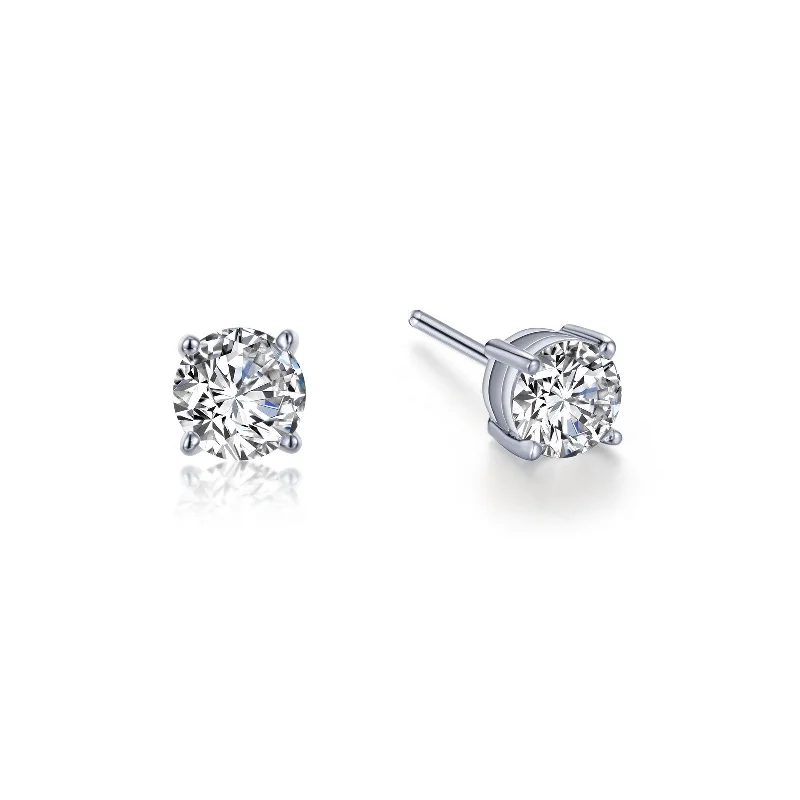 Ladies Earrings Textured -Lafonn Simulated Diamond 1.00cttw Stud Earrings E0107CLP00