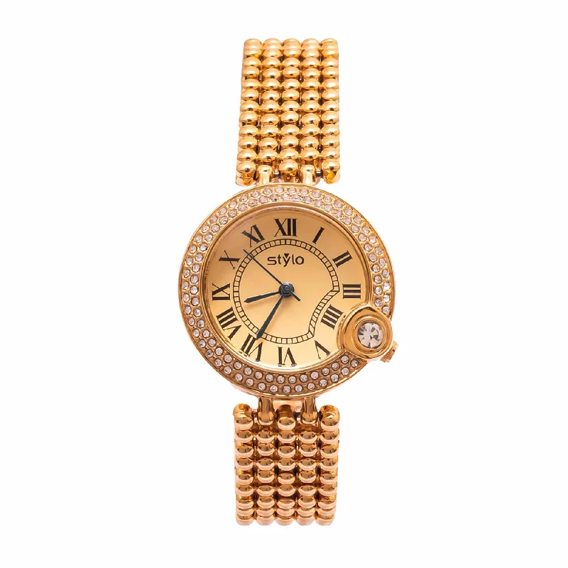 Unisex watch strap adjust -Golden Ladies Watch J33485